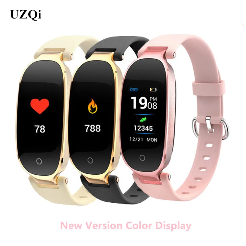 

UZQi Bluetooth Women Ladies Smart Watch Fashion Reloj Heart Rate Fitness Sport Tracker Pedometer Wristband Waterproof Smartwatch