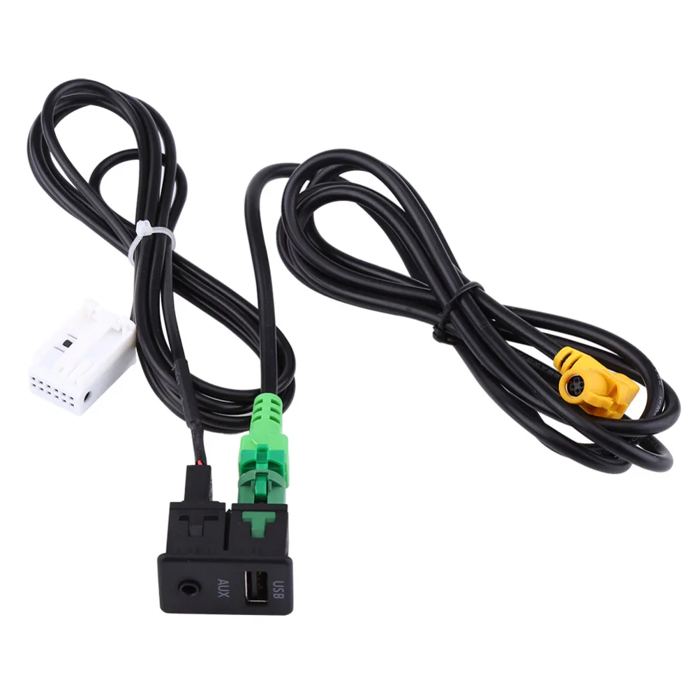 Автомобильный USB AUX выключатель Провод Кабель адаптер для BMW 3 5 серии E87 E90 E91 E92 X5