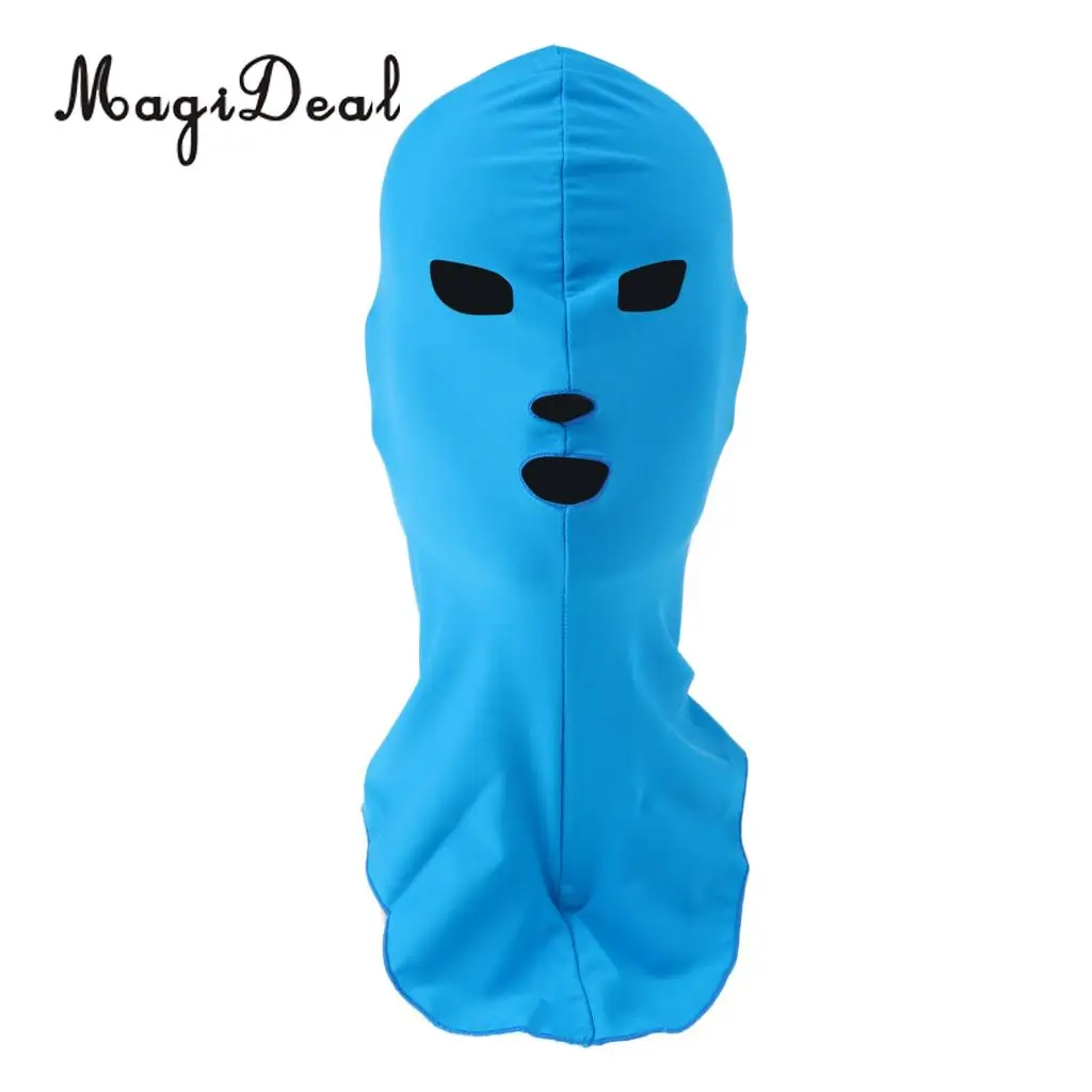 MagiDeal Men Women Snorkeling Swim Cap Sun Protection UV Rash Guard Full Face Mask Head Neck Cover Swimming Headwear