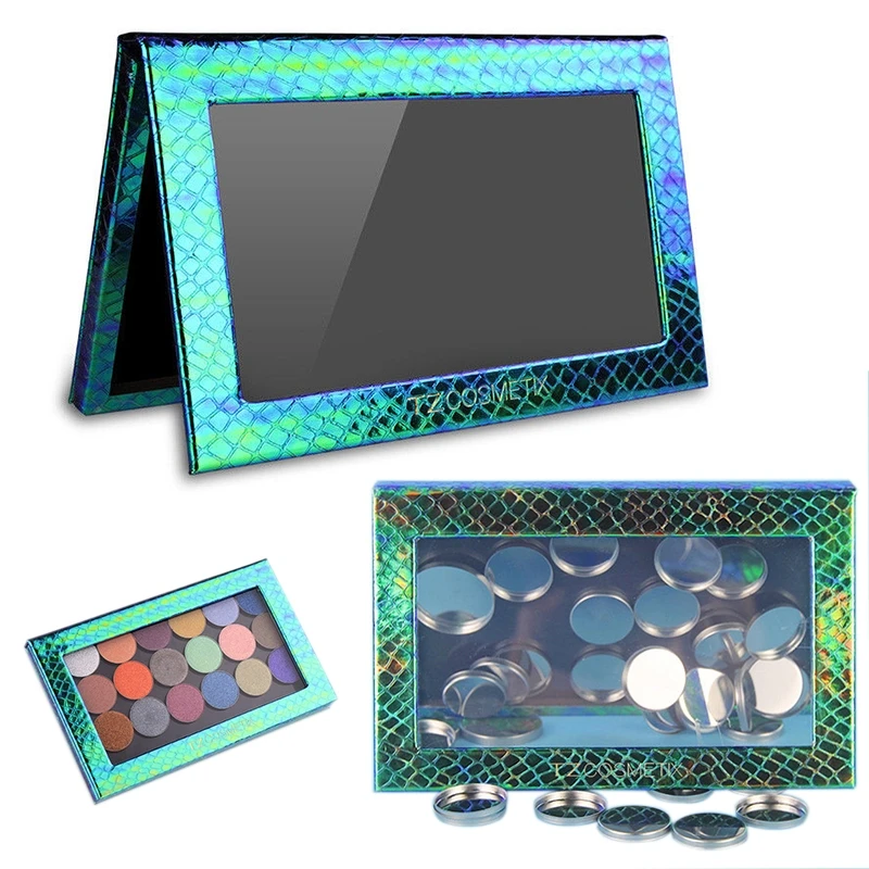 

Mayitr 1pc Empty Magnetic Cosmetics Eyeshadow Palette Polyurethane Leather DIY Empty Palette For Makeup Stoarger Tool