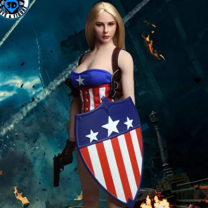 Estartek Super Duck C019 16 Sexy Captain America Girl Set For Phicen