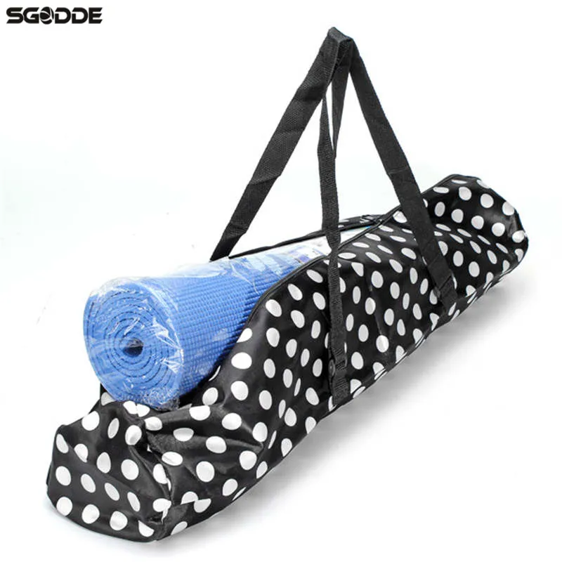 Foldable Yoga Mat Pilates Mat with Carrying Strap for Exercise  Fitness-Black