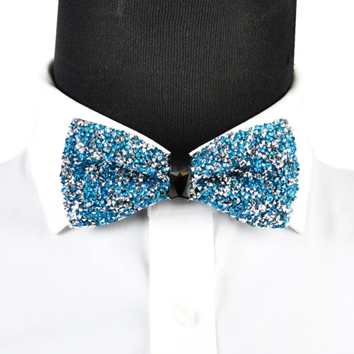 Мужской стильный галстук для мальчиков, Блестящая бабочка с кристаллами для взрослых, великолепный регулируемый галстук-бабочка для смокинга для свадебного платья класса люкс - Цвет: Type 54252