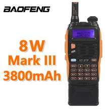 3800mAh Battery Baofeng GT-3TP MarkIII 8W Dual Band V/UHF Ham Two-way Radio Walkie Talkie Transceiver 3800mAh Battery Baofeng GT-3TP MarkIII 8W Dual Band V/UHF Ham Two-way Radio Walkie Talkie Transceiver