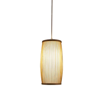 

Japanese Bamboo Wooden Pendant Lamp Bedroom Bedside Lamp Nordic Home Decor Pendant Light Simple Modern Bamboo Dining Room Lamps