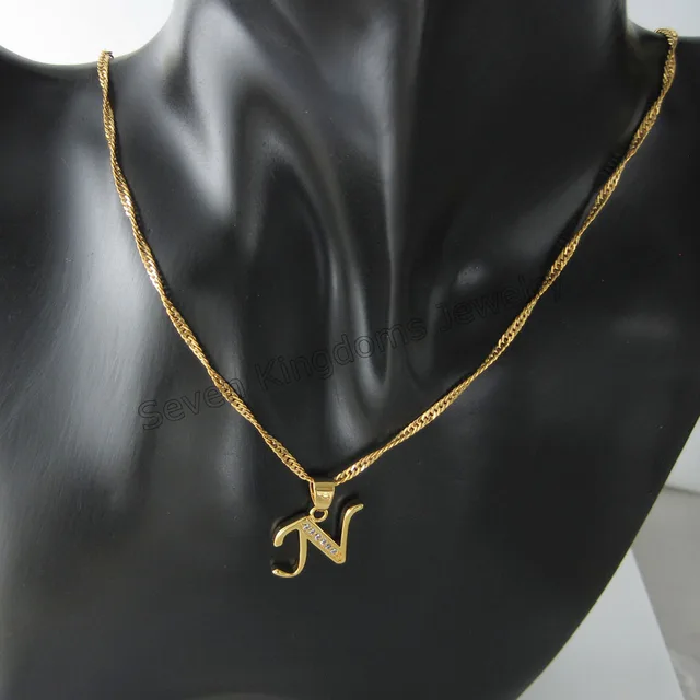 Foromance/23 LETTERS YELLOW GOLD PLATED 