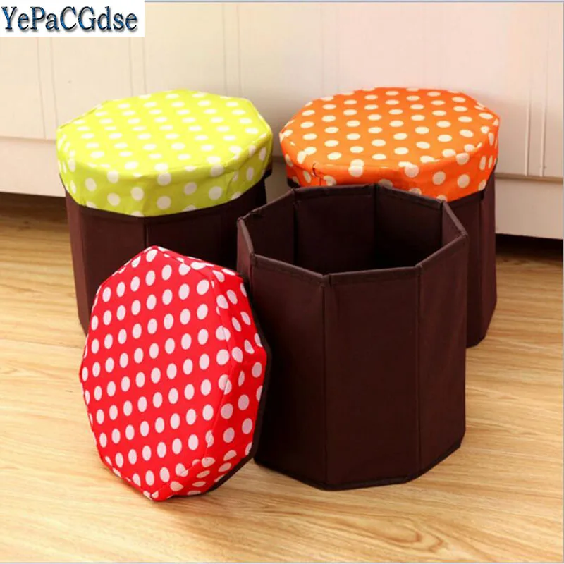 Creative Multi function Non woven Organization Storage Boxes Stool