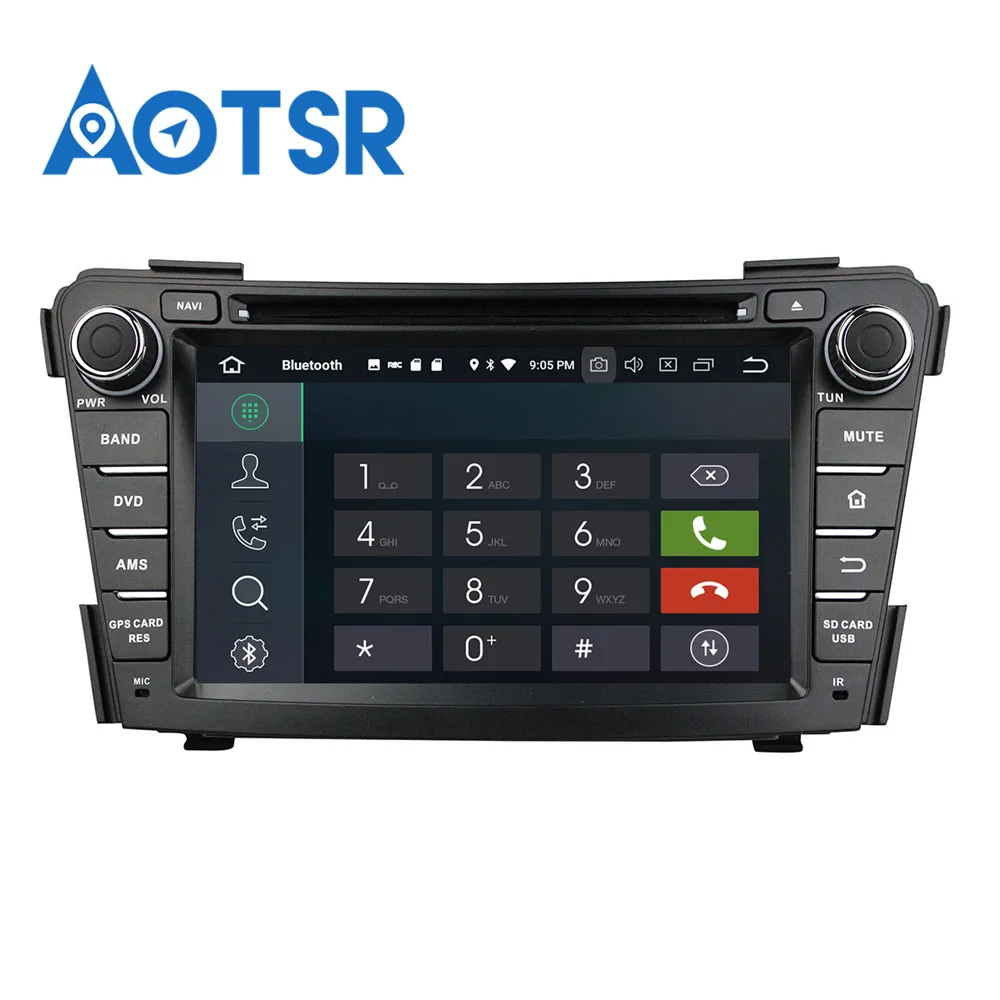 Best Octa Core Android 9.0 RAM 4GB ROM 32GB Radio Car DVD Player GPS Navigation For HYUNDAI I40 2011-2015 GPS Free Map card stereo 5