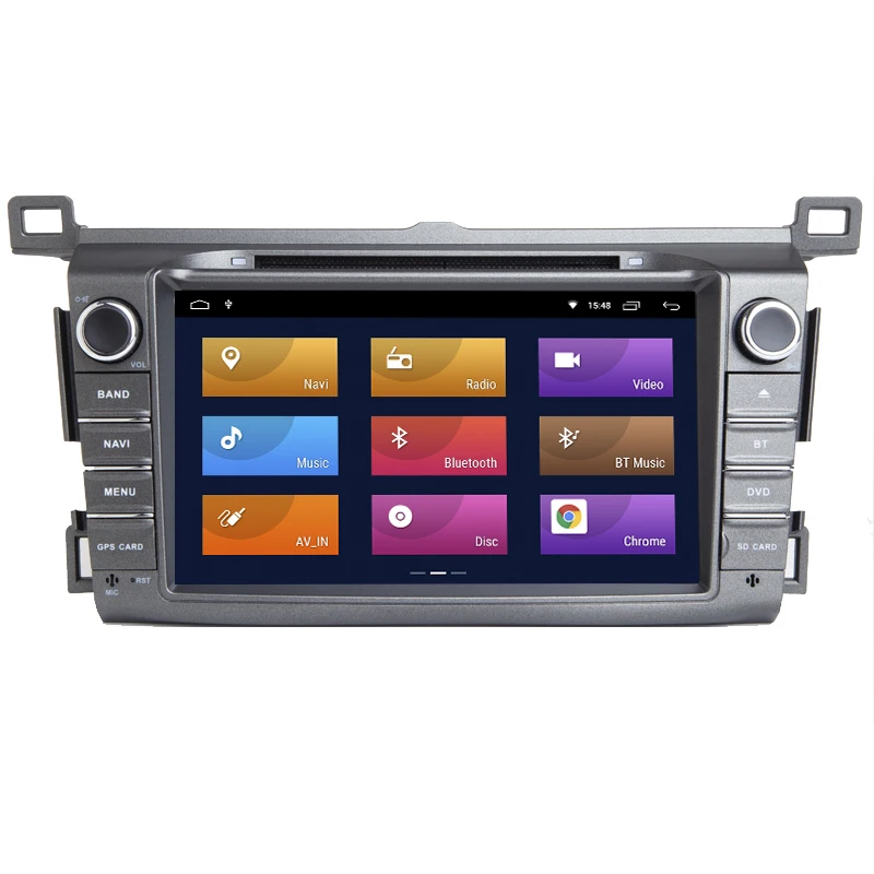 Cheap Touch Screen Android 8.1 Car DVD GPS for Toyota RAV4 2013 2014 2015 Multimedia GPS Navigation Radio Stereo Headunit Wifi BT 1