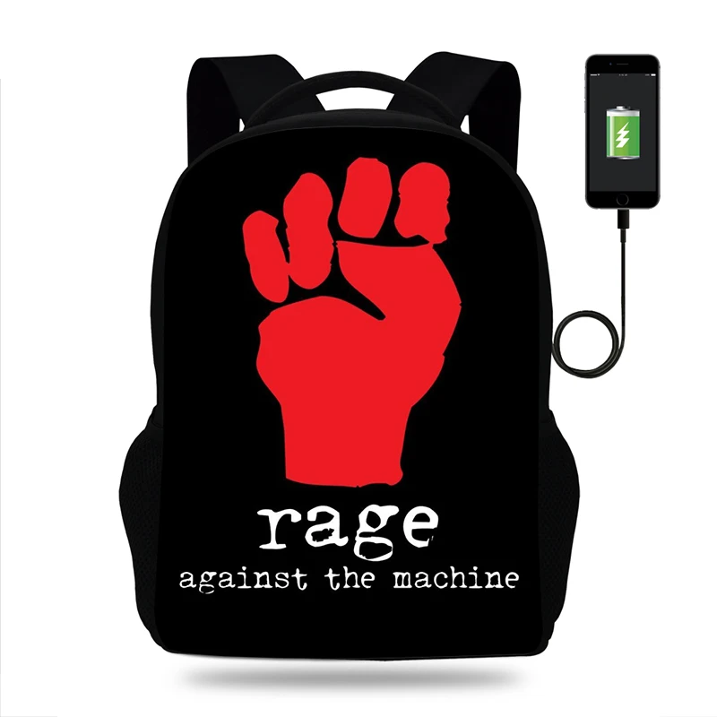 

New Rage Against the Machine Ratm metal Rock Band Backpacks For Teenagers Boys&Girls Student Book Bag Laptop Satchel School Bags