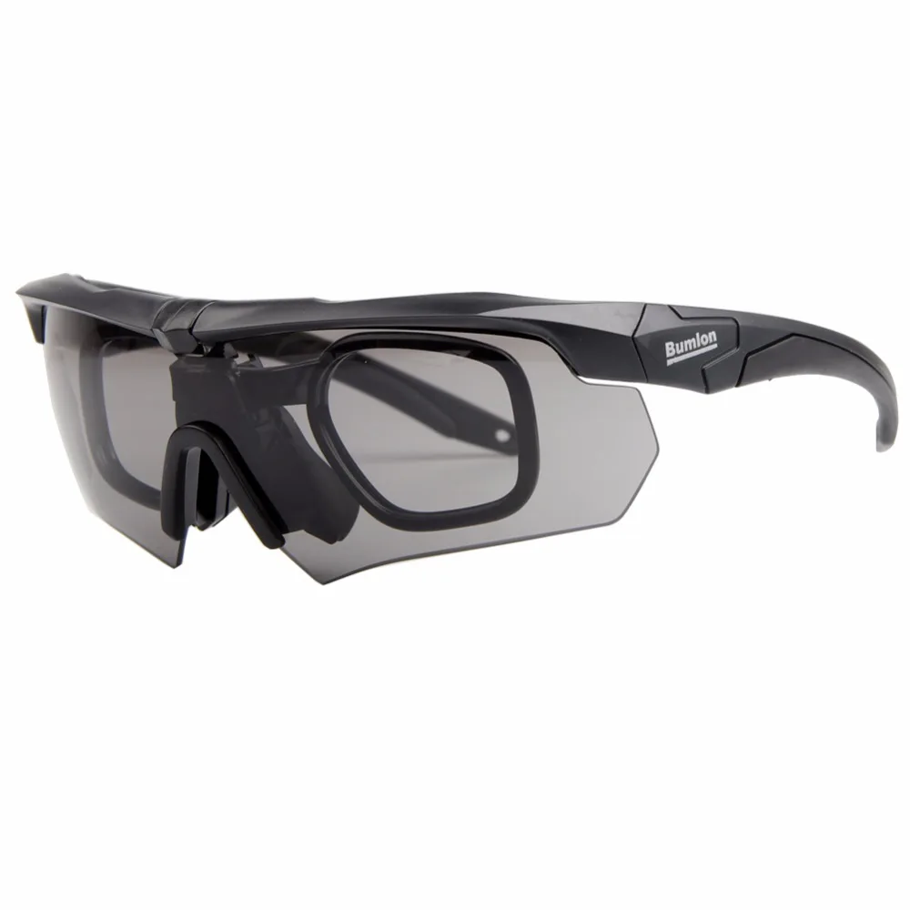BUMLON, тактические очки, военные очки, армейские поляризационные солнцезащитные очки, для велоспорта, пешего туризма, очки с крестиком для глаз 3ls/5ls, набор линз