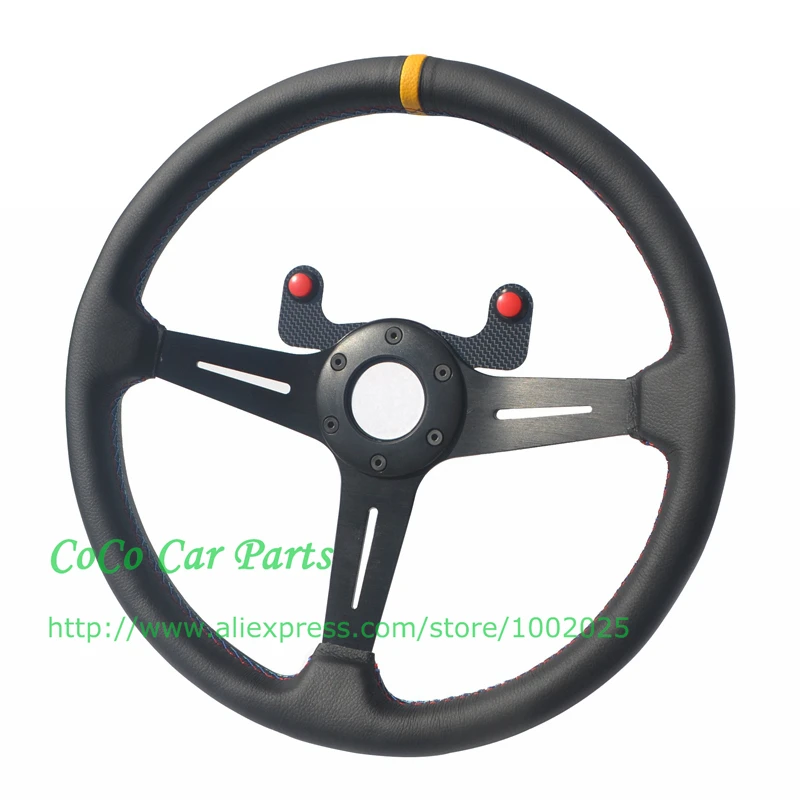 370mm leather steering wheel (5)