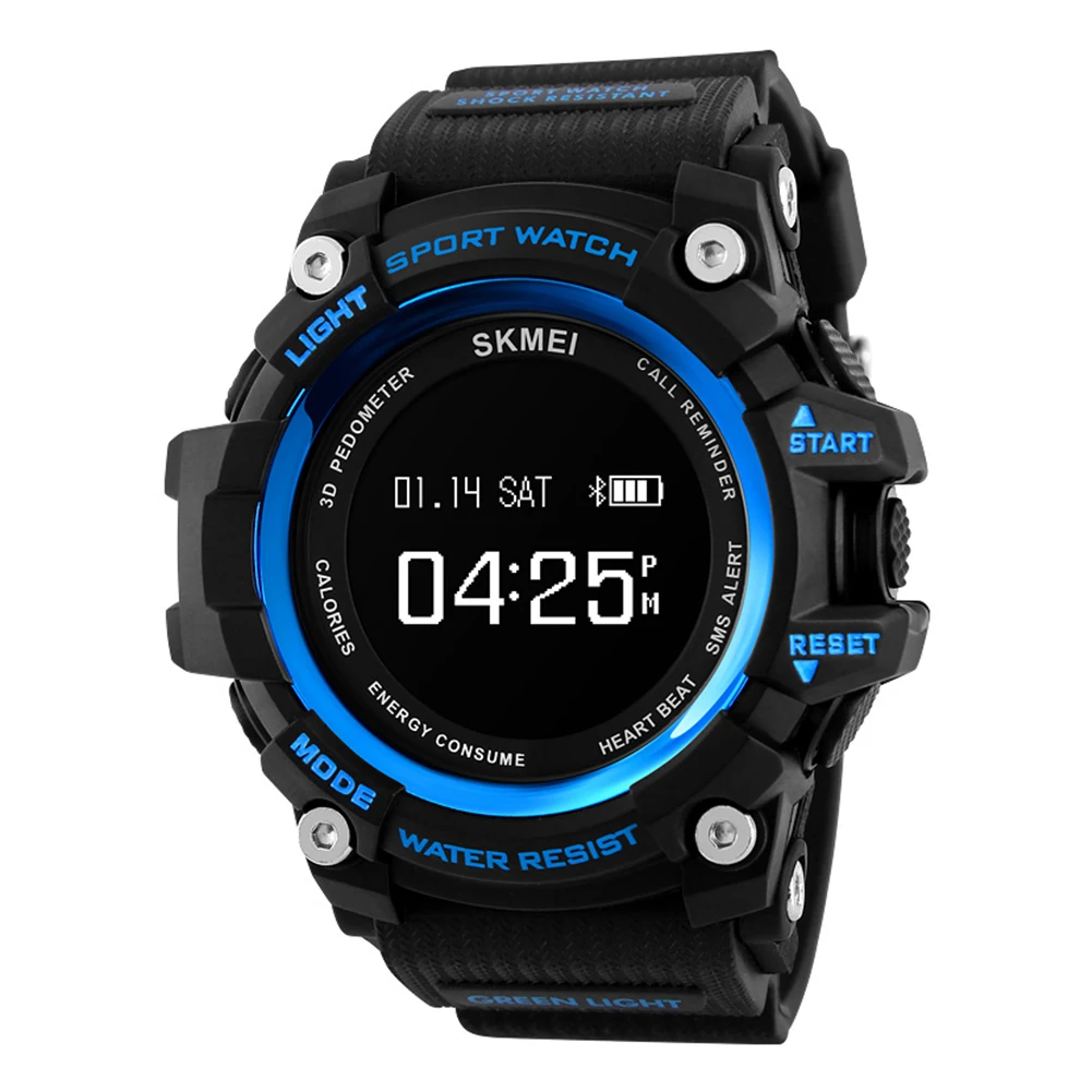 

Man Men Bluetooth Sports Wristwatch Digital Waterproof Watch SMS Push Call APP Reminder Heart Rate Sleep Monitor Smart Watch