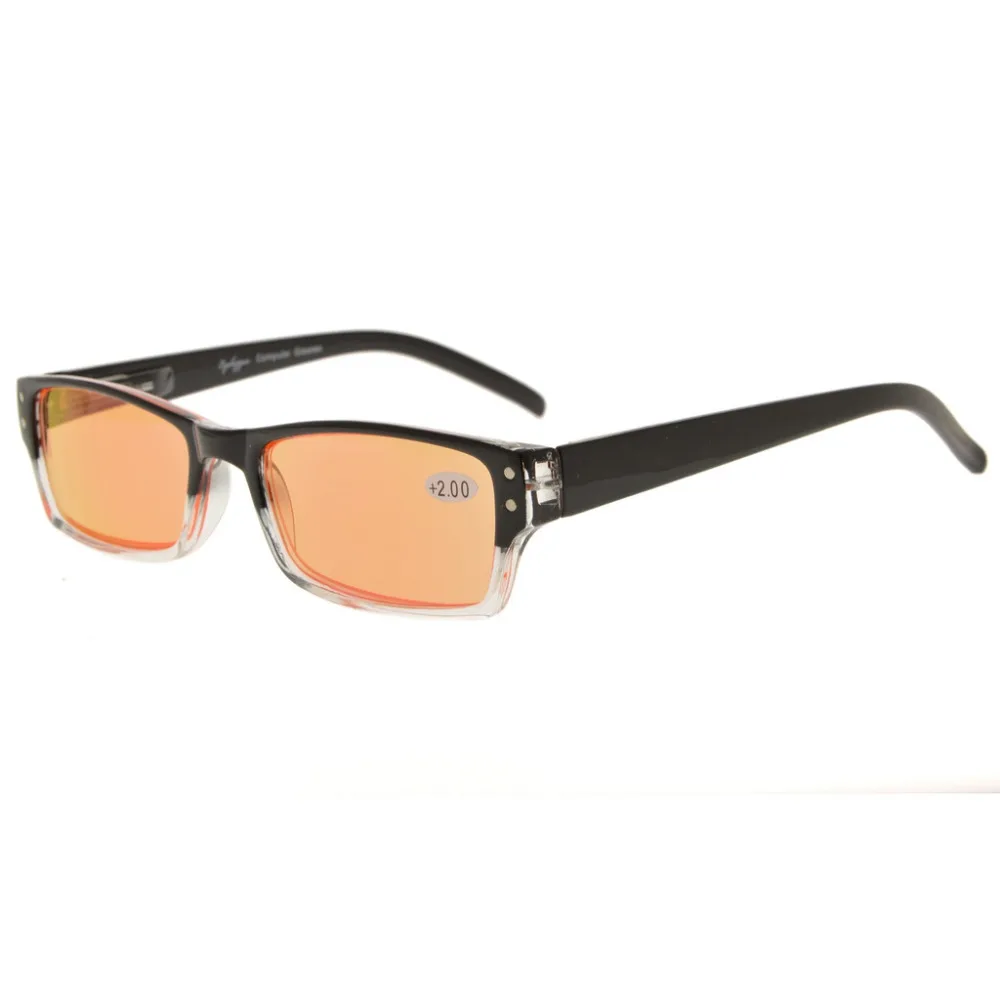 CG012 Eyekepper Spring Hinge Two Tone Color Computer Glasses Orange