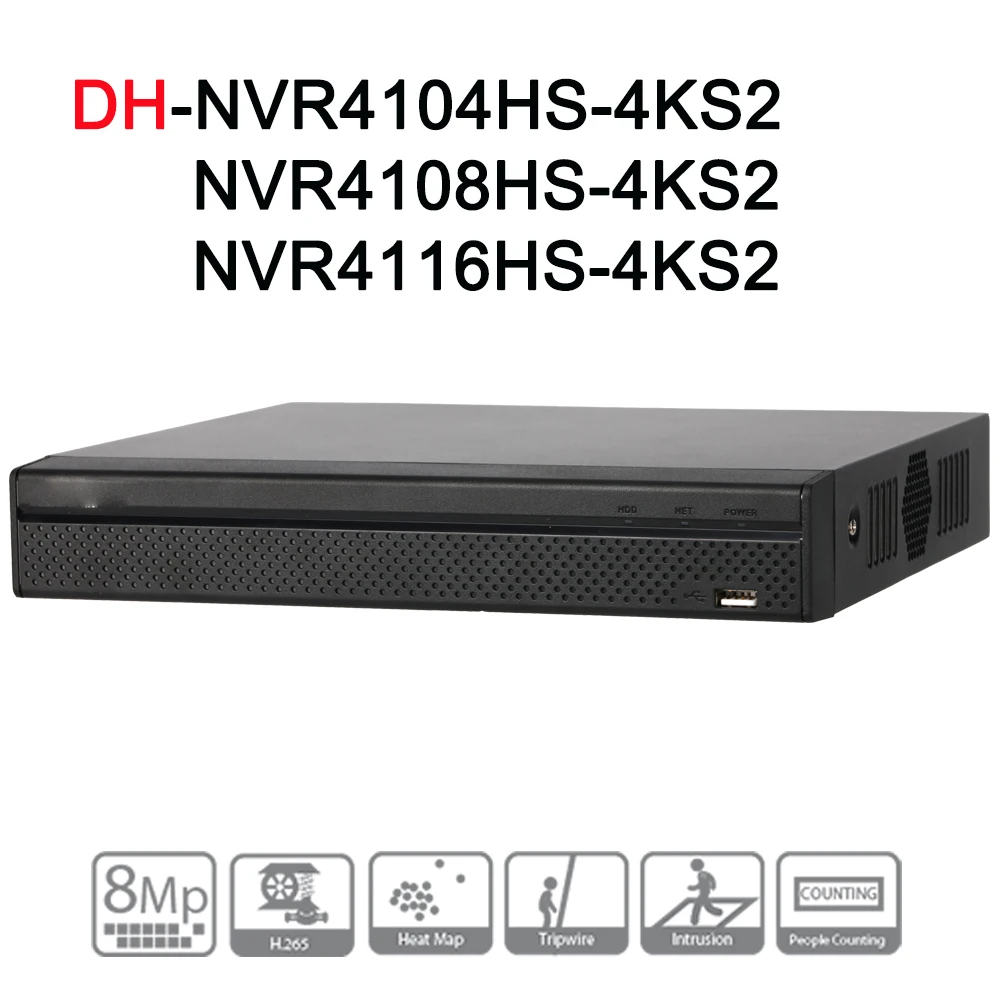 

NVR4104HS-4KS2 NVR4108HS-4KS2 NVR4116HS-4KS2 Lite NVR 4 8 16 Channel Compact 1U 4K H.265 ONVIF 80Mbps MAX 8MP Resolution