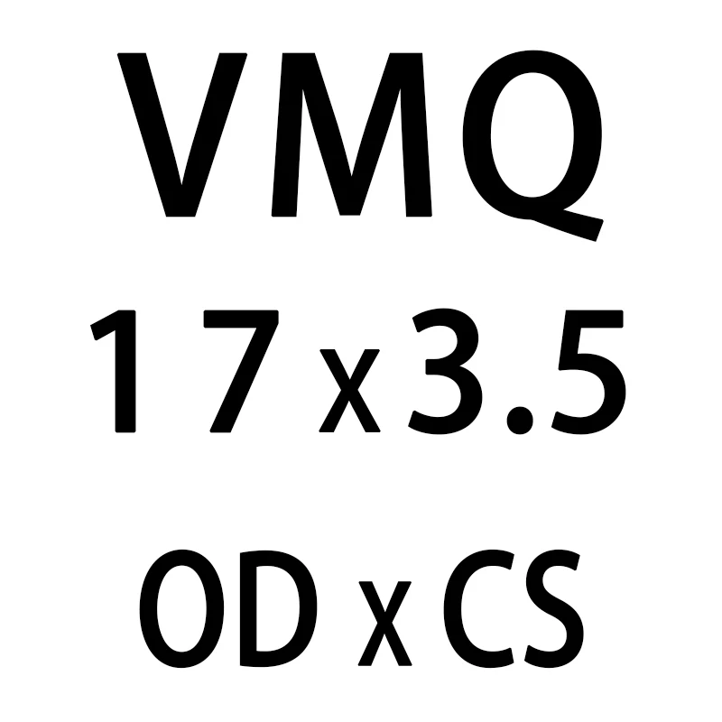 10 шт./лот белое Силиконовое кольцо из силикона/VMQ уплотнительное кольцо резиновое уплотнительное кольцо 3,5 мм Толщина OD13/15/17/20 мм прокладка кольца масла шайба - Цвет: OD17mm