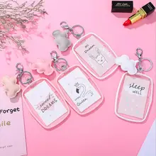 1 шт. кавайный мультяшный красивый кредитный держатель для карт автобусная банковская карта защитный чехол студенческие ID карты брелок сумка креативные канцелярские принадлежности