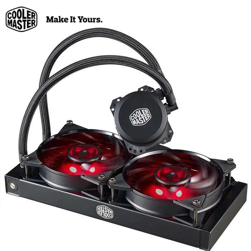 Кулер Cooler Master B240 cpu жидкостный кулер 120 мм красный светодиодный тихий вентилятор для Intel 1151 1150 2011 2066 и AMD AM4 cpu кулер для воды