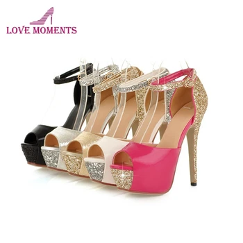 

2018 Beautiful Stiletto Heel Peep Toe Wedding Shoes Fashion Woman's Bridal Dress Shoes for prom Graduation Prom High Heels