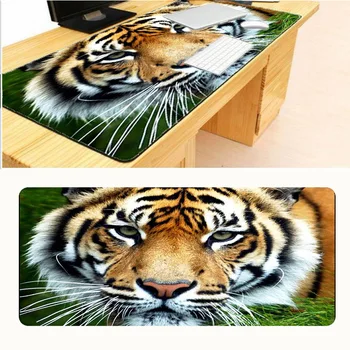 

Mairuige Free Shipping Tiger Face Computer Game Competitive Keyboard Mouse Pad Large Lock Edge Office Cute Cartoon Desk Pad