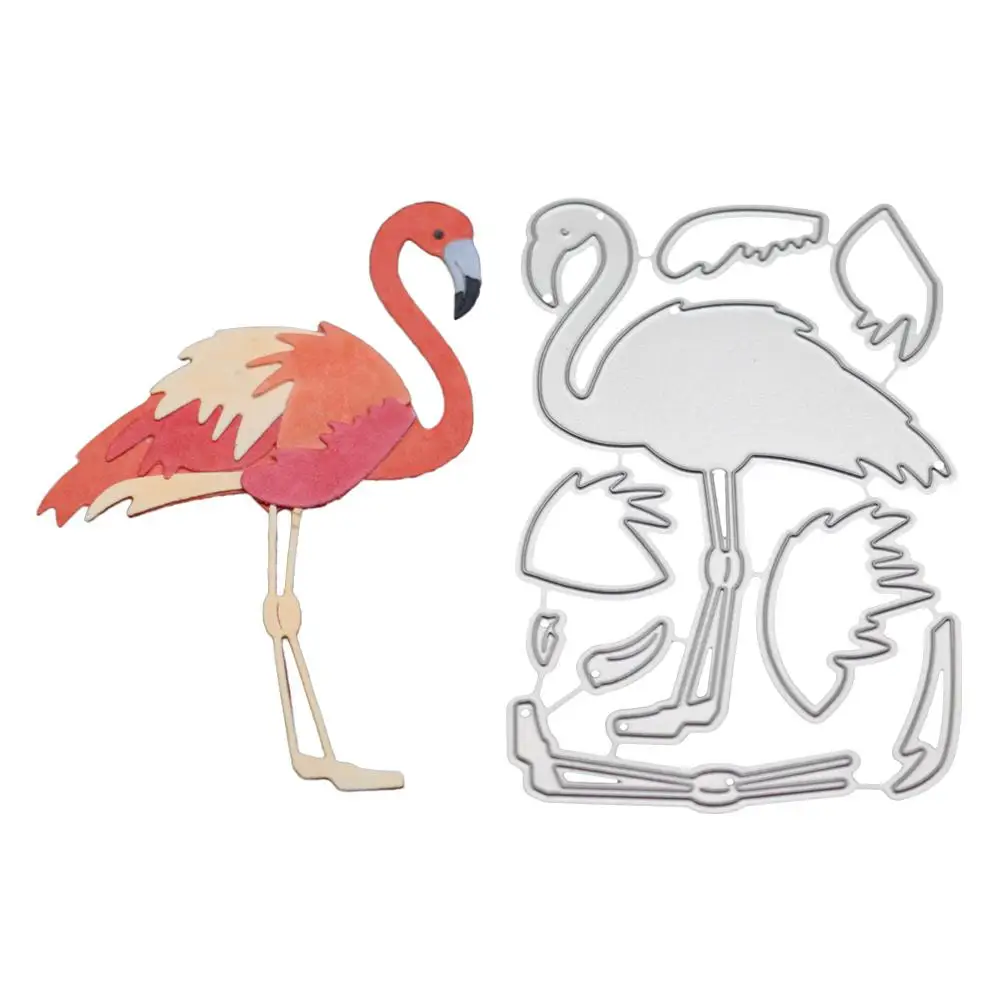 

Flamingo Cutting Dies For Scrapbooking Metal Card Marking Craft Embossing Stencil Template Cards Decoration