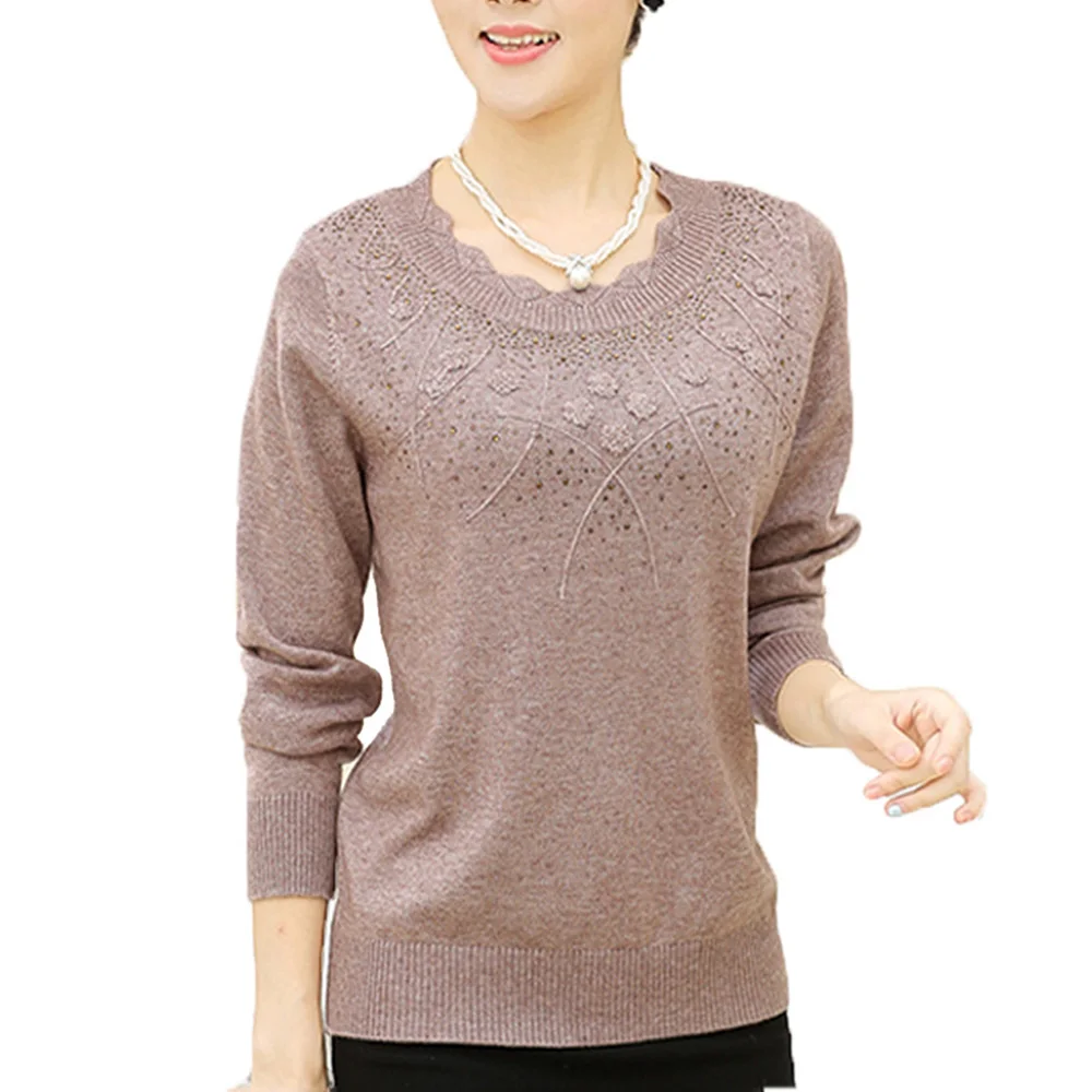 

Women Cashmere Sweaters and Pullovers 2017 Autumn Winter Brief Knitwear Solid Elegant Autumn Sweater Pull Femme 6 Color M~4XL
