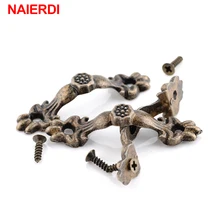 NED 10pcs Box Handle 43*10MM Zinc Alloy Knobs Arch Tracery Bronze Tone For Drawer Wooden Jewelry Box Furniture Hardware 5 pcs high quality metal handle stainless steel handle drawer handle knobs for drawer wooden jewelry box furniture hardware