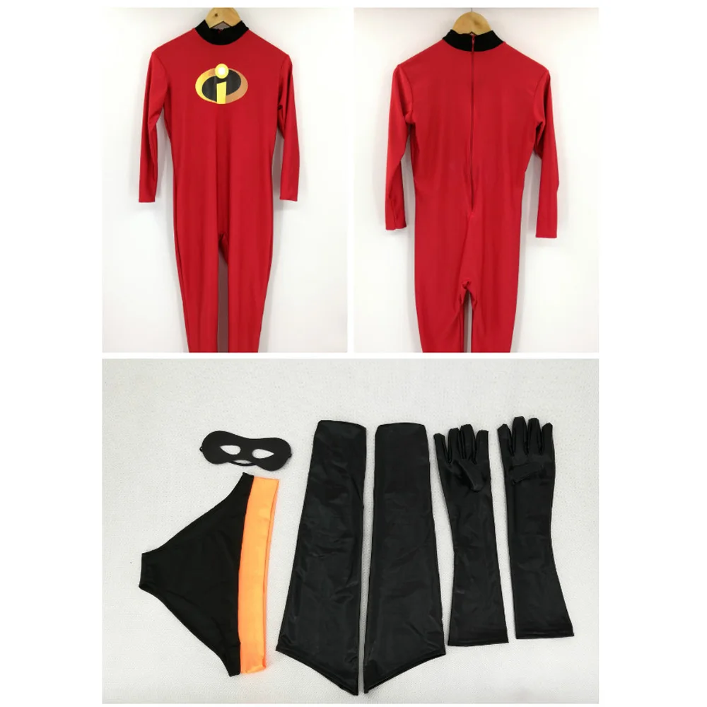 The Incredibles Superhero Elastigirl Cosplay Helen Parr Costume Lycra Spandex Bodysuit Sexy Outfit Zentai 3D Printing Halloween