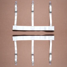 1 пара для мужчин и женщин регулируемая эластичная Рубашка Подвязки белая рубашка остается держатель ноги подтяжки рубашка подтяжки Тыква рубашка с пряжкой подвязки