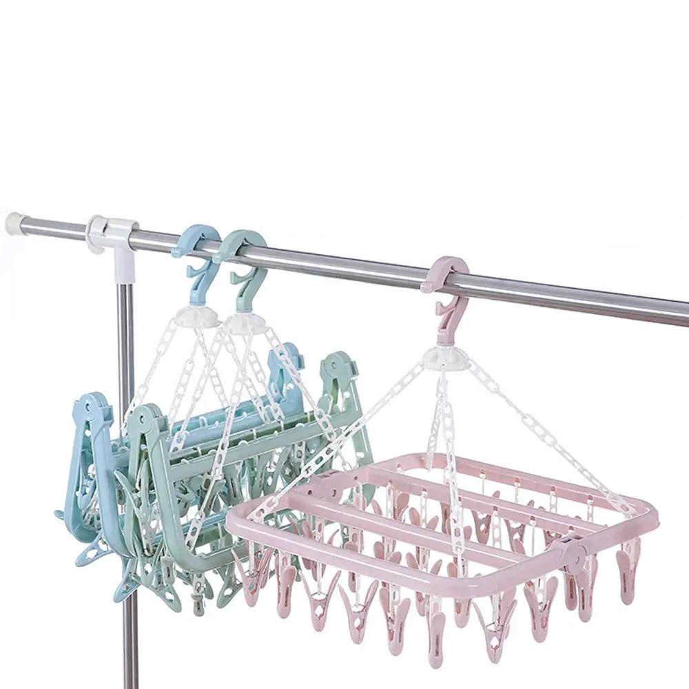 36 Clip Folding Drying Rack Underwear Socks Clip Multi-functional Clothes Rack Hot Sale High Quality 2019 New Patterns