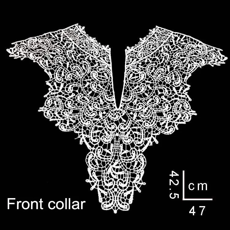 1 шт., полиэстер, большой v-образный вырез, 7 видов цветов, кружевной воротник, ткань, ручная работа, свадебное платье, воротник, кружево для шитья, рукоделие