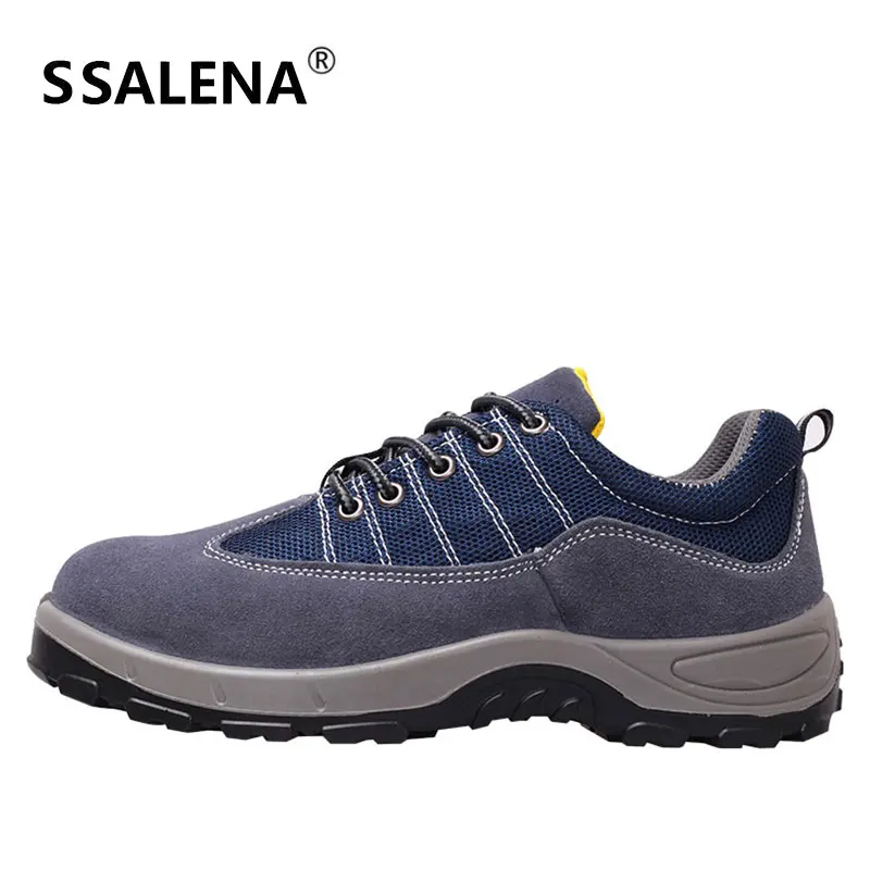 Macho Protecção Punção À Respirável Segurança Patchwork Seguro Aa51612 Azul Botas Calçado Boots Homens De Aço Biqueira Ankle Prova Trabalho xwpS0YHq