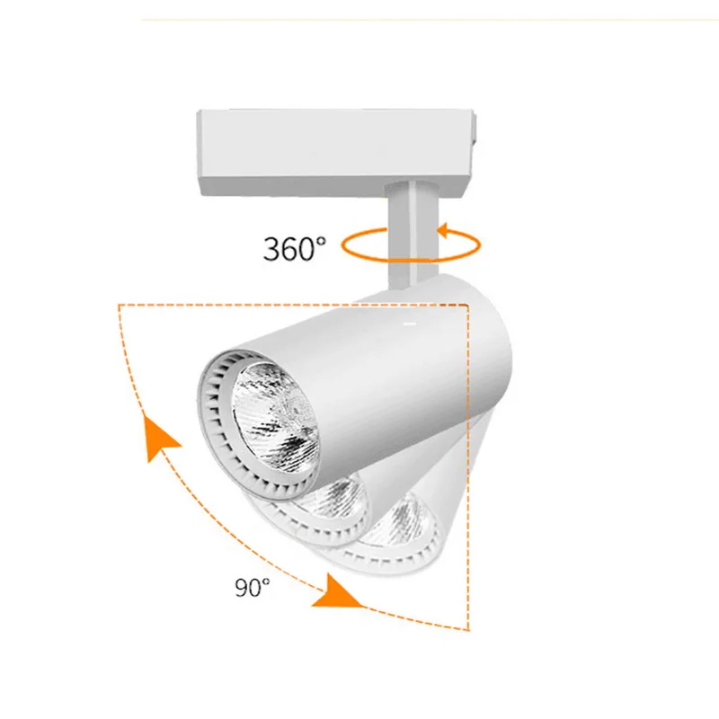 Светодиодный Трековый светильник COB Rail Точечный светильник s лампа светодиодный s отслеживающий светильник лампа для магазина магазин торговый центр бар выставка 1 шт. 10 Вт 20 Вт 30 Вт