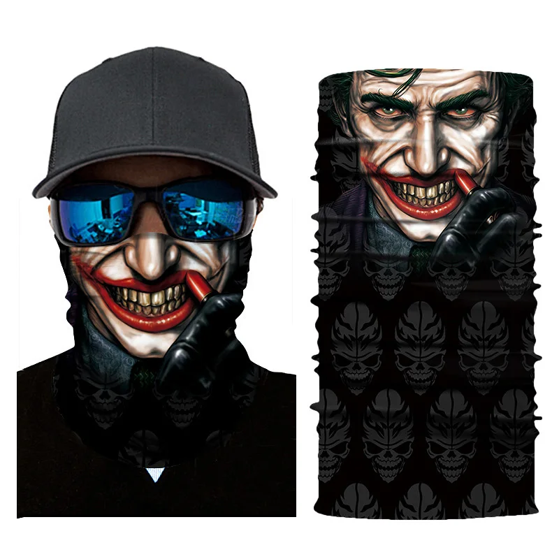 Cycling Headscarf 3D Printing Skull Face Mask Scarf Ghost Dust-proof Snowboard Neck Warmer Face Shield Balaclava Bandana AC0243 (7)