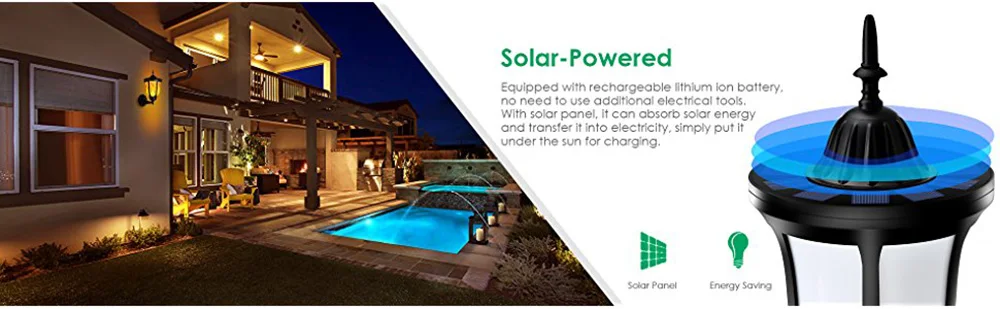 Emissor de Luz Decoração do Jardim Parede ao ar Livre à Prova Água para Pátio Diodo Solar Leds Tochas Solares Chamas Cintilação Lâmpada Dwaterproof Quintal 96 3 Cheap Lâmpadas solares