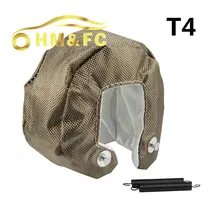 Hmfc titanium t4 турбонагнетатель обложка turbo одеяло теплозащитный экран крышка