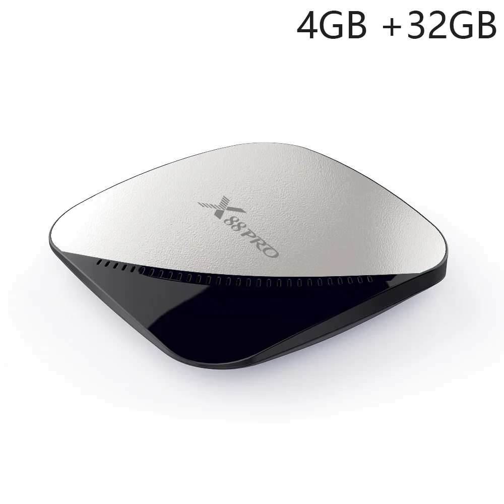 LEMFO X88 Pro Smart Android tv Box 9,0 RK3318 Четырехъядерный 4 Гб+ 32 Гб 64 Гб Поддержка 4K USB 3,0 2,4G/5G Wifi H265 телеприставка - Color: 4GB 32GB