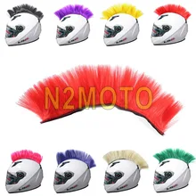 1" бездорожье BMX шлем Mohawk КАСКО волосы клейкая палка на Mohawks Capacete украшения прикрепленные перья