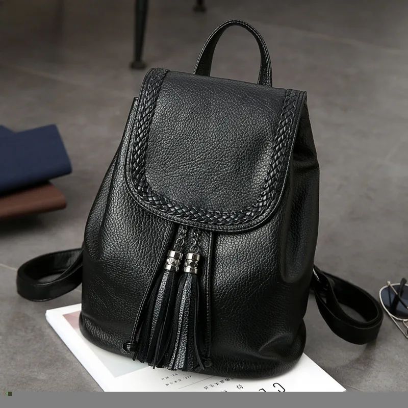 

JOFEANAY Brand 2017 new women's hand embroidery shoulder bag dual-use wild backpack