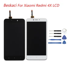 Beskaci 5.zero Inch Display For Xiaomi Redmi 4X LCD Show Contact Display With Body Meeting Xiomi Redmi 4X LCD Display