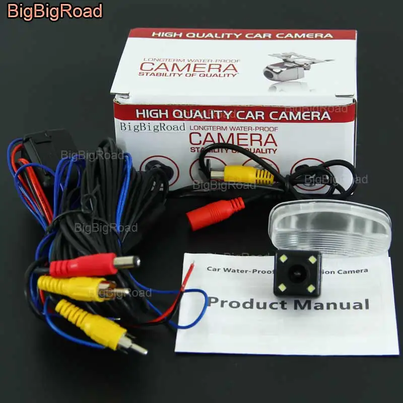 BigBigRoad заднего вида резервного копирования Камера с реле/фильтр для Honda HRV H-RV Vezel XRV X-RV 2013 2014 2015 2016
