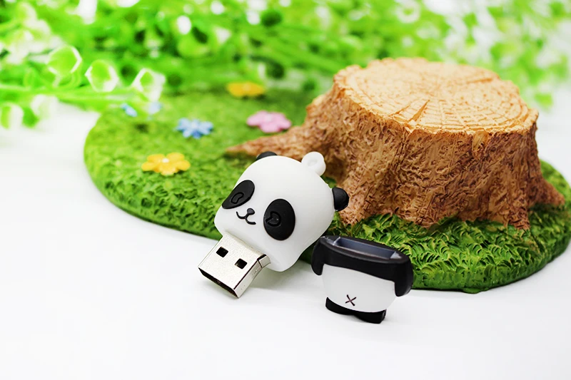 Флеш-накопитель Panda, USB флеш-накопитель, 64 ГБ, USB карта памяти с милыми животными, 4 ГБ, 8 ГБ, USB мини-накопитель, 16 ГБ, 32 ГБ, USB 2,0, флеш-накопитель