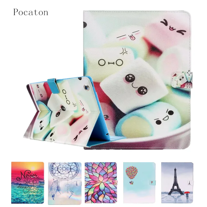 Чехол для iPad 2 3 4 умный силиконовый чехол Pocaton из искусственной кожи с подставкой