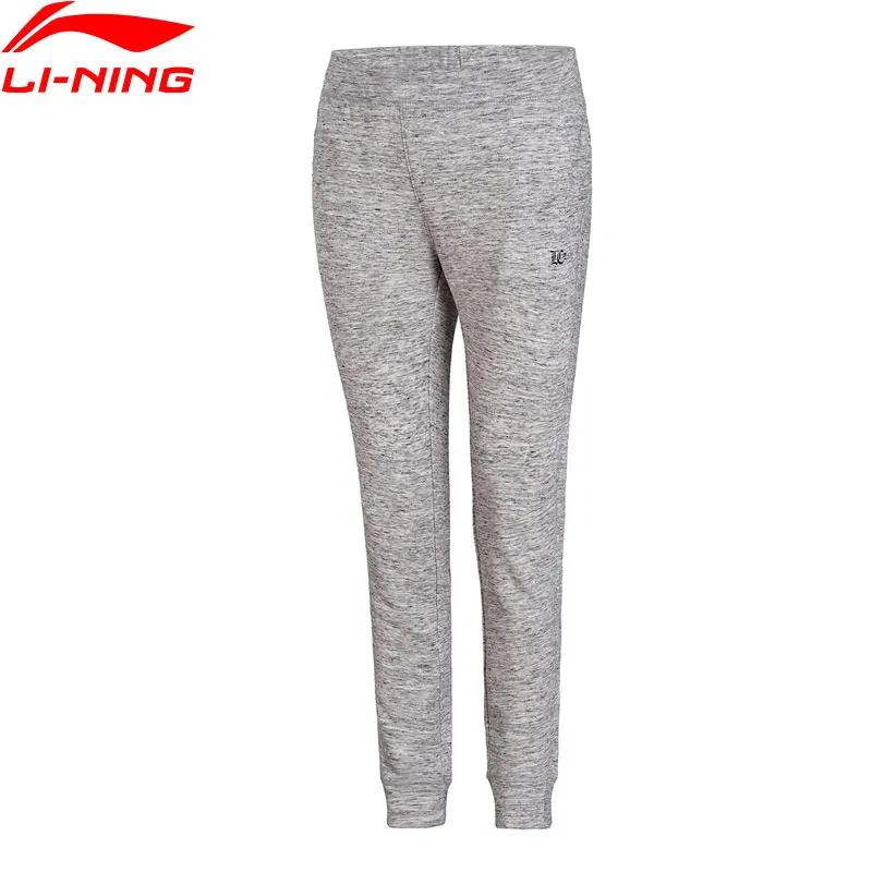 Li-Ning, женские трендовые спортивные штаны, Стандартная посадка, 87% хлопок, 13% полиэстер, подкладка, удобные штаны, брюки AKLN004 WKY154