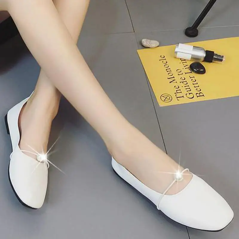 

Women Ballerina Flats 2018 Spring Summer Fashion Women Leather Shoes Moccasins Loafers New Comfortable Ladies Driving Shoes