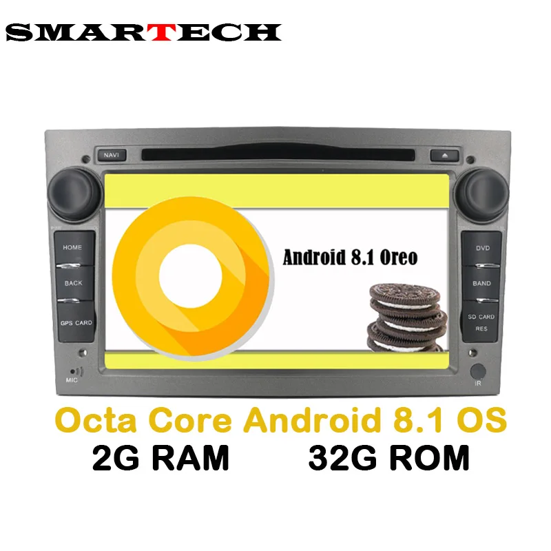 SMARTECH г 2 + 32 8 Core Android 1 автомобиля радио для OPEL AstraH Antara Zafira Веда Agila Corsa Vectra DVD gps