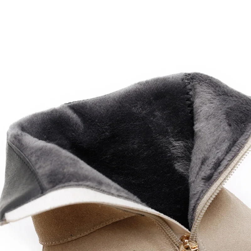 Suede angle boots VENCHALE 2017 Ankle high-end ank
