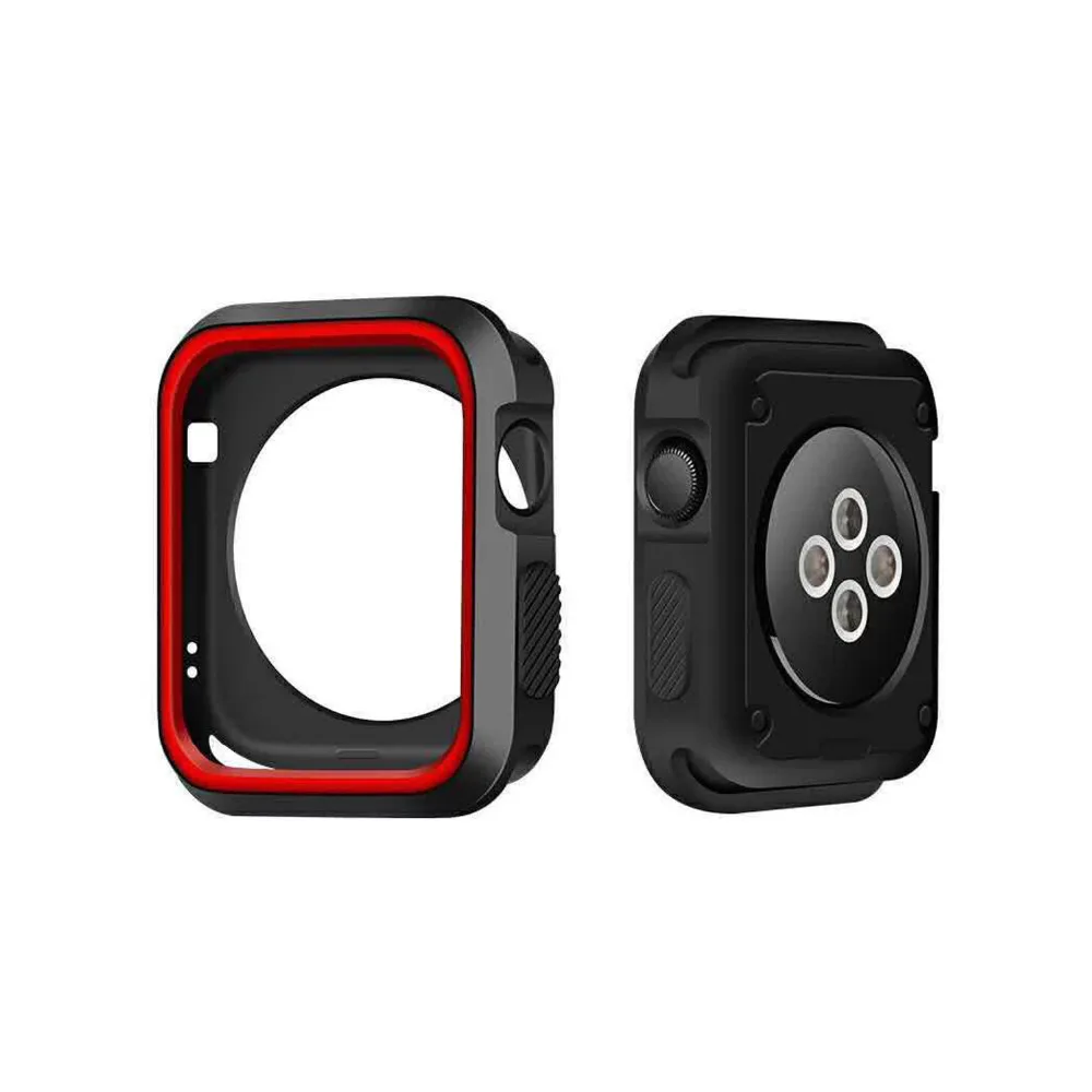 Силиконовый ремешок+ чехол для apple watch band apple watch 5 4 3 band 44 мм/40 мм iwatch 5 4 3 42 мм/38 мм браслет чехол для часов