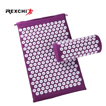 

REXCHI Gym Fitness Yoga Mat Massage Cushion with Pillow Meditation Relieve Stress Back Pain Acupressure Bodybuilding Equipment