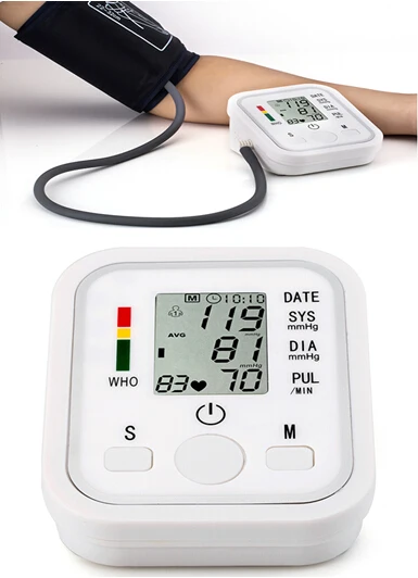 

Newest Wholesale Medical Health Care Use Arm Style Blood Pressure Monitor Digital Sphygmomanometer Automatic IHB WHO tt